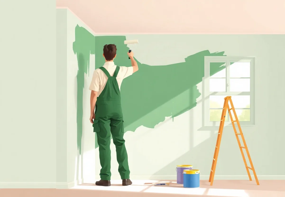 Peintre Carmaux 81400 en intervention sur un chantier